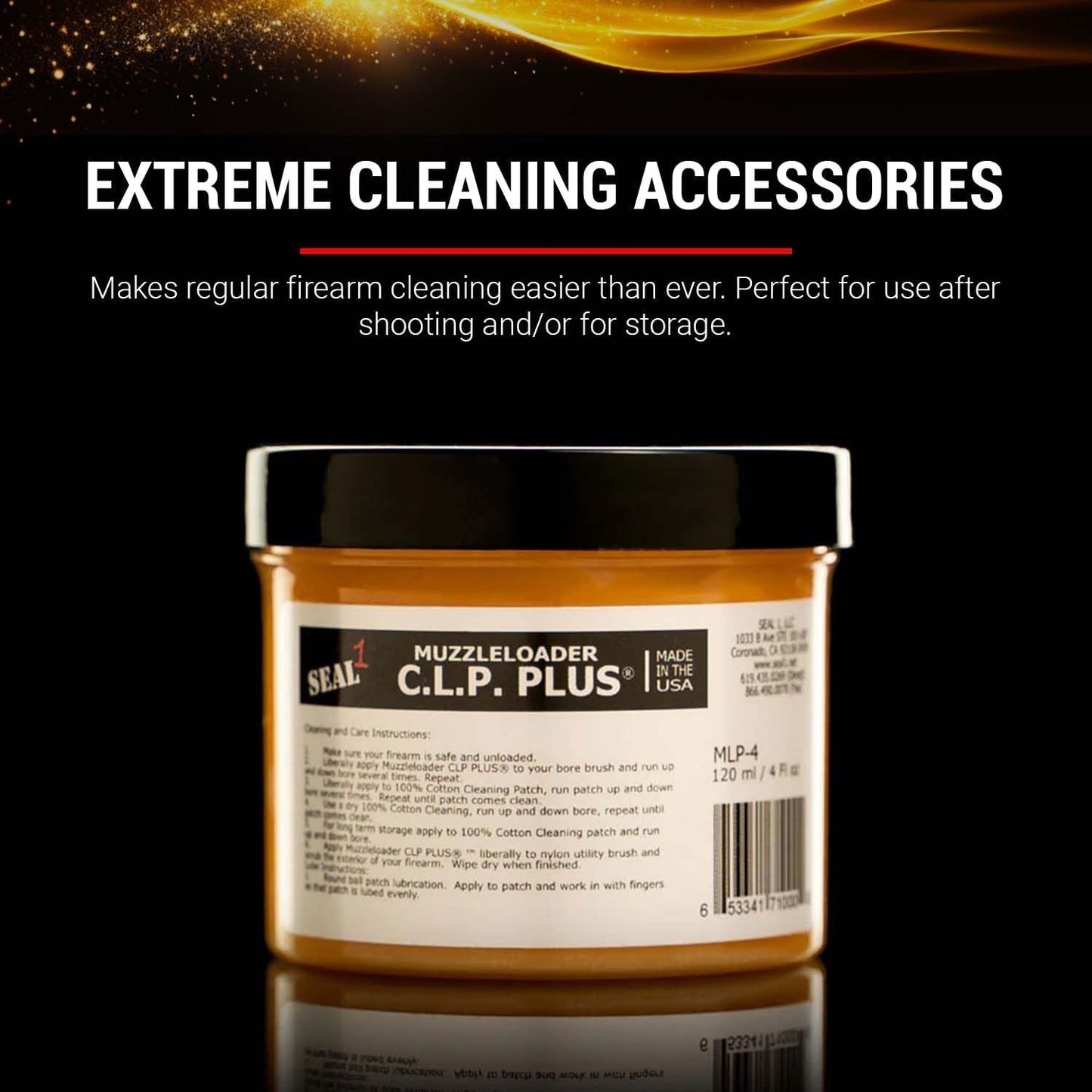 Muzzleloader CLP Plus - Firearm Cleaning Oil, Lubricant & Protectant | Bore Cleaner Supplies & Bio-Based Paste - 4oz