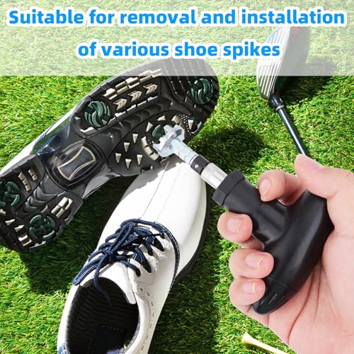 Golf Spike Removal Tool - Zinc Alloy Shoe Spike Wrench for Golf Shoes