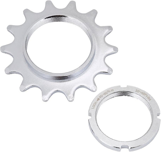 Single Speed Freewheel, High Strength Steel Sprocket Freewheel Parts for Fixed Gear 13/14/15/16T(14T) Fixed Gear Cog Single Speed Chain Single Speed Cog 14T 14T