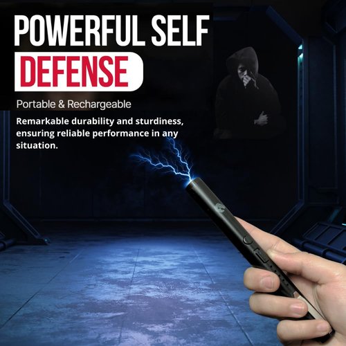 Odds Shifter's DefenPro 32,000,000 Stun Pen Stun Gun for Self Defense Tactical Stun Pen with USB Rechargeable, Battery Indicator, Durable Clip, Compact and Concealable for Protection