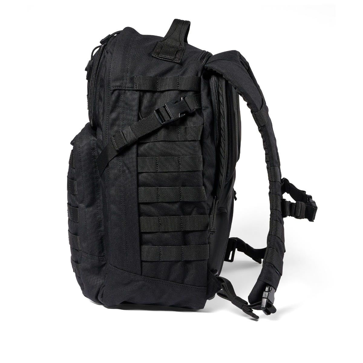 5.11 Tactical Backpack, RUSH 24 2.0 Military Survival Molle Back Pack with Laptop Compartment, 37L, Black, Style 56563ABR