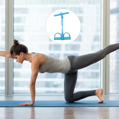 Pedal Tensioner with Resistance Bands for Home Workout Sit-up and Abdominal Training Equipment Fitness Exercise Tool for Legs and Arms