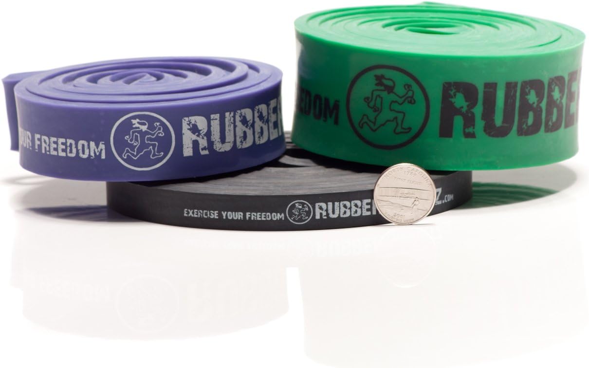 Rubberbanditz Combo Pull Up Assist Bands | Heavy Duty Resistance Exercise Bands for Powerlifting, Mobility, and Stretching | Resistance Bands for Working Out