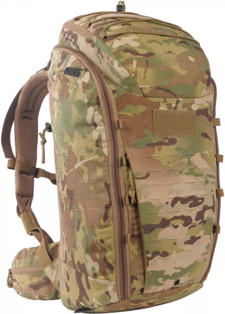 Tasmanian Tiger Modular Pack 30, Tactical MOLLE Backpack with Internal Storage Pouches and Holster, Multicam