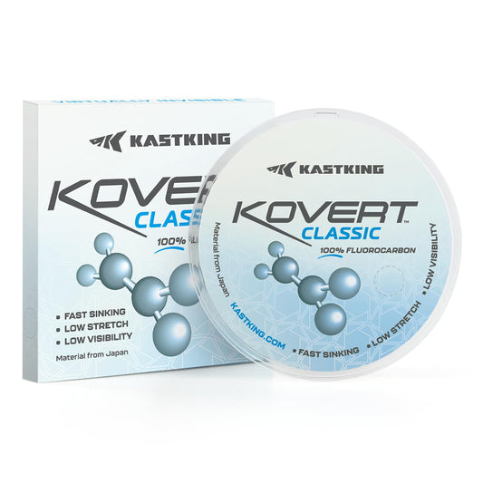 KastKing Kovert Classic Fluorocarbon Fishing Line, 20LB 50Yd