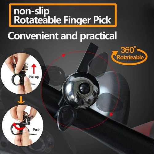Mrchrogge Premium Copper Bike Bell，90dB Loud Sound, Non-Slip Finger Paddle, Universal Handlebar Fit，Bicycle Bell Bike Supply Scooter for Bike for Adults Road Bike Bells Bike Ring Bells Adult Scooter