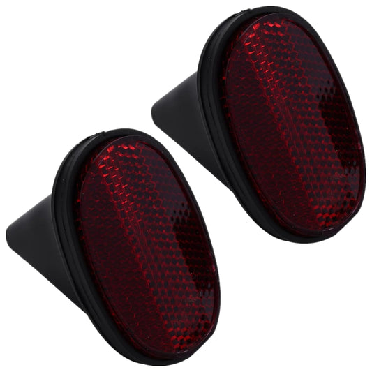 FJYXCHENXM Bicycle Rear Rack Reflector, 2 Pcs Bike Reflectors Bicycle Rear Tail Reflector Red Front Reflective Rear Warning Light Bicycle Accessories Plastic Housing Reflective Accessorie for Bike