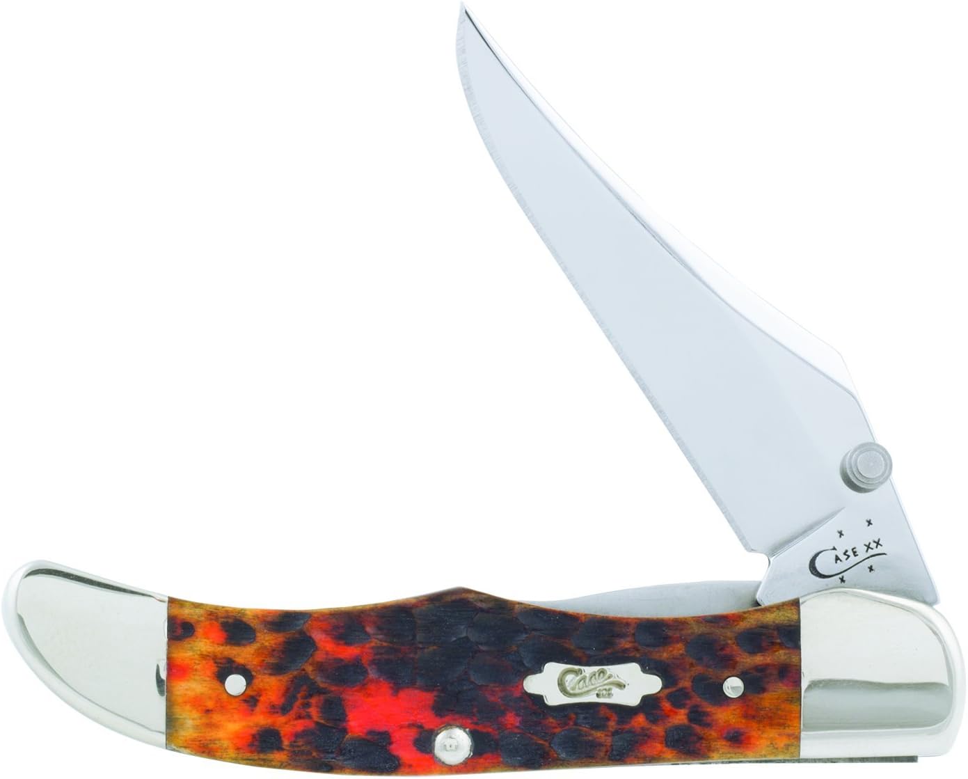 Case WR XX Pocket Knife Brown Rosewood Folding Hunter Item #189 - (6265Sab SS) - Length Closed: 5 1/4 Inches