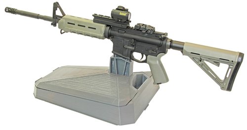 MTM MSRMS Modern Sporting Rifle Maintenance & Display Stand, USA Made, Dark Gray