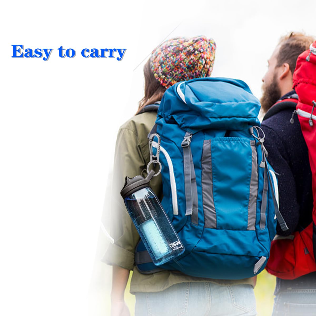 Generic FULLGUEEN Titanium Keychain Carabiner Clip,Multifunctional Keychain Carabiner,EDC Key Clip Anti-Lost Quick Release Key Ring Holder for Daily Use, Gray