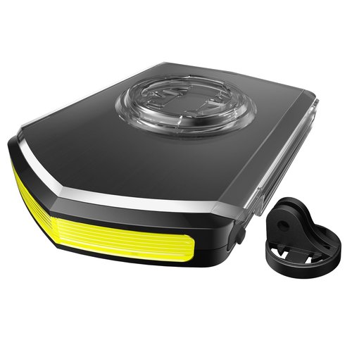 CooSpo BLC100 Bike Daytime Headlight Compatible with Garmin/CooSpo Bike Computer, Warning Light with Flashing Mode, USB C Rechargeable, Quick Release Bike Computer Mount