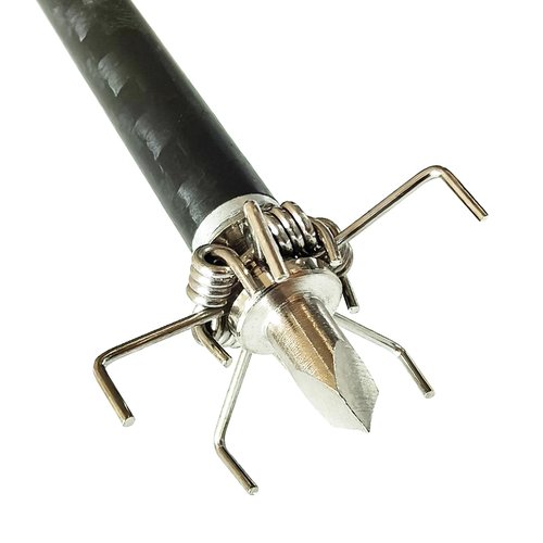 LeeMui Archery Broadheads 12PK Small Game Judo and Hammer Mixed Set 100 or 125 Grain Field Arrow Practice Spiral Tip for Small Game Hunting