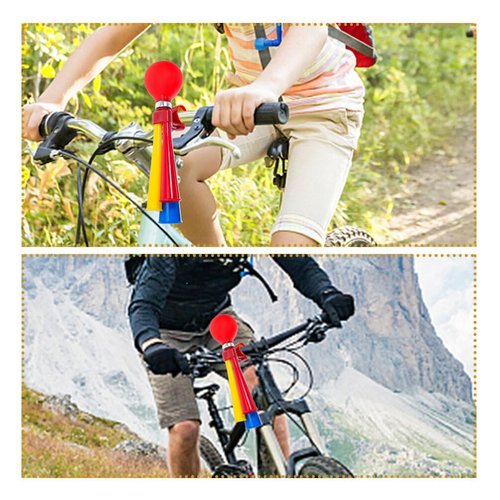 Toddmomy 3Pcs Bugle Horn Retro Clown Horn Kids Bike Horn Squeeze Clown Horn Loudspeaker Snail Air Horn Handlebar Accessories for Vehicles Bicycles Golf Cart