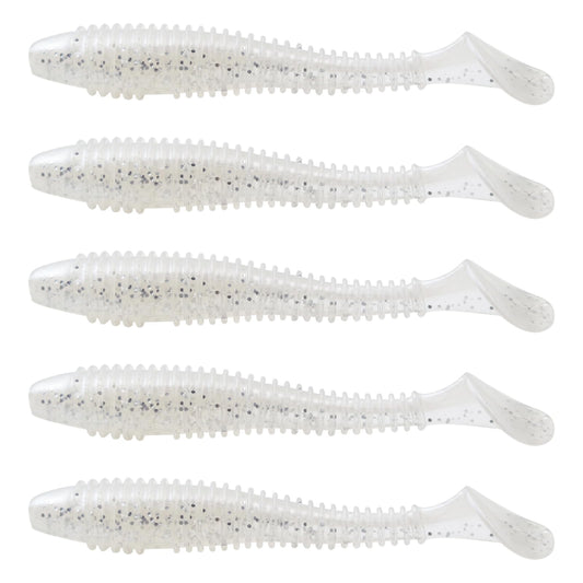 MAFIMOEA50/40/30Pcs Paddle Tail Swim Baits Lures Fishing Soft Plastic Lure Kit for Bass Trout Walleye Crappie 5.5cm 6.5cm 7.5cm