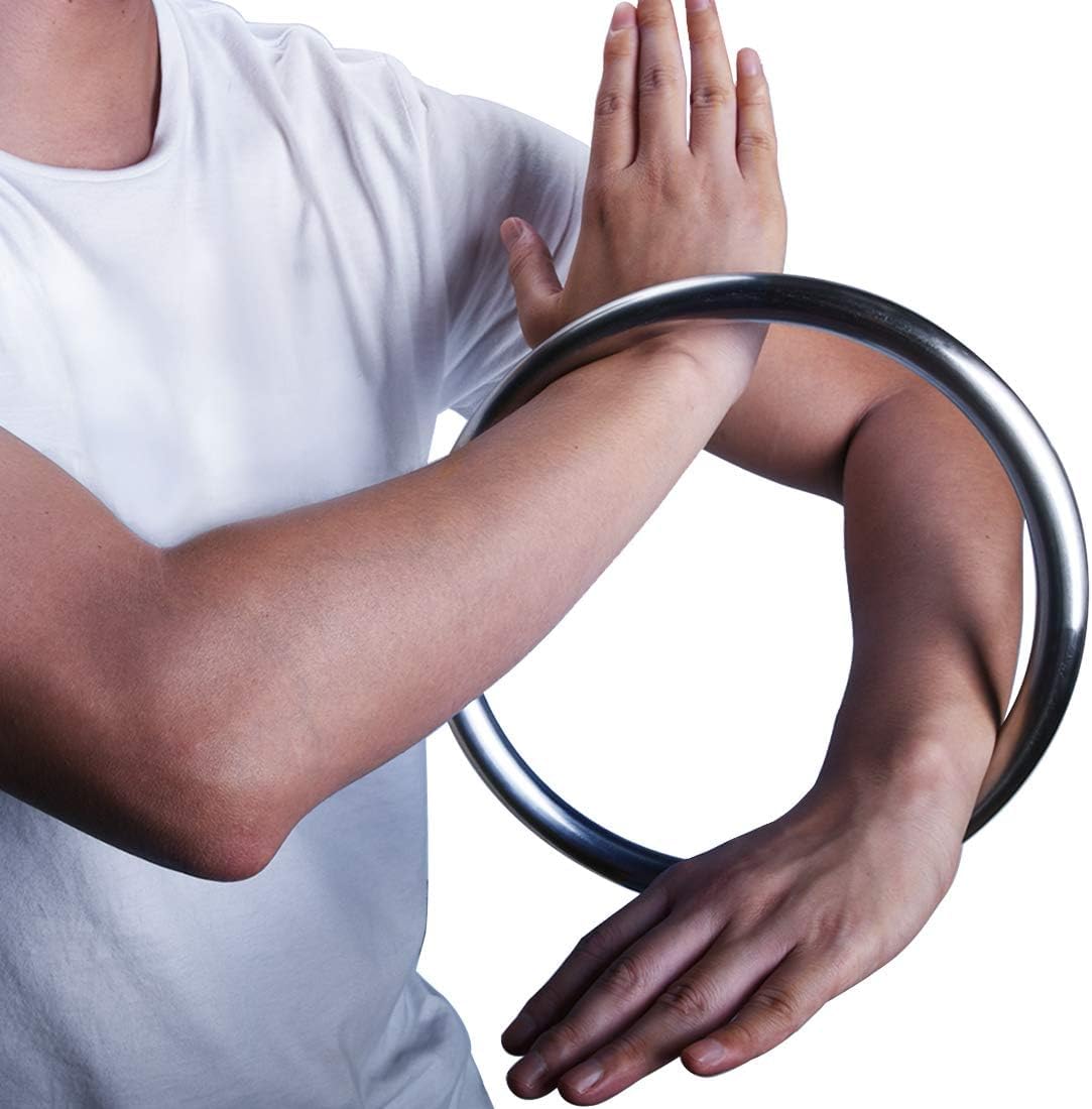 Wing Chun Stainless Ring Yewen Sau Sticky Hand Strength Training Tsun Siu Lum Kung Fu
