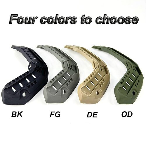 H World Shopping Airsoft Tactical Maritime Helmet Side Rail Set Guide Accessories for Flashlight OD