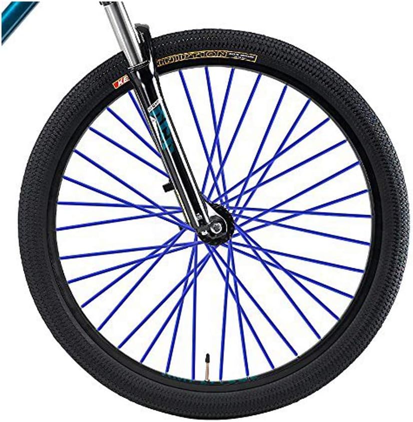 Super Pop Bicycle Spoke Skins Wraps Compatible with Schoolmate Bike Fans- Colorful Bike Wheel Decoration-72 Pcs(White)