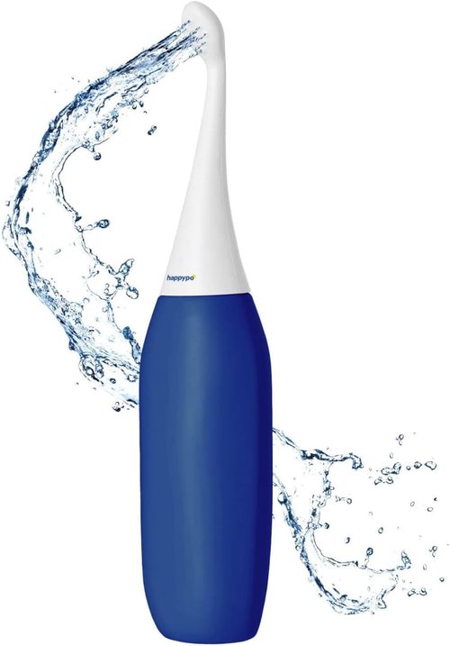 HappyPo The Original Portable Bidet - 300ml Peri Bottle for Moms, Women, and Anyone on The Go - Easy-Bidet 2.0 for Postpartum Care, Travel, Personal Hygiene - Poop Cleaning and Feminine Care (Mint)