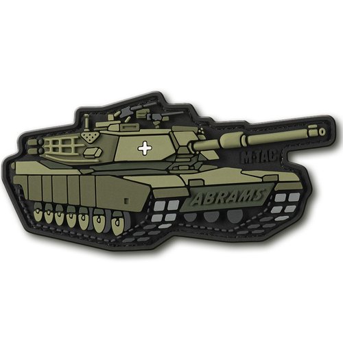 M-Tac Morale Unique Patches - PVC Patches for Vest, Backpacks, Hats - Tactical Military UA USA American Symbols Patch with Hook Fastener Backing (Abrams Olive)