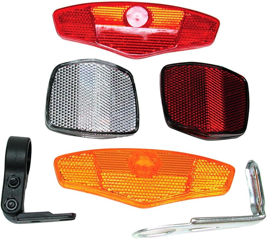 Sunlite 4 Piece Bicycle Reflector Set with Brackets