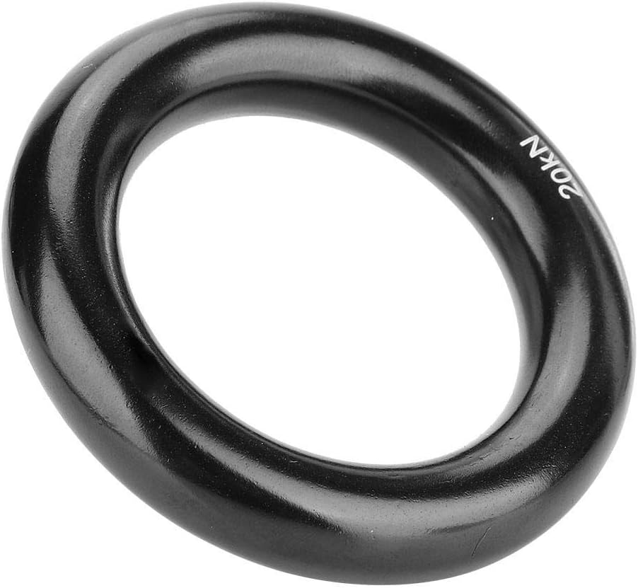 Aluminum Rappel Ring for Rock Climbing 12mm Multi-Use Descender Gear Rock Climbing Accessories Outdoor Safety Equipment for Rappelling