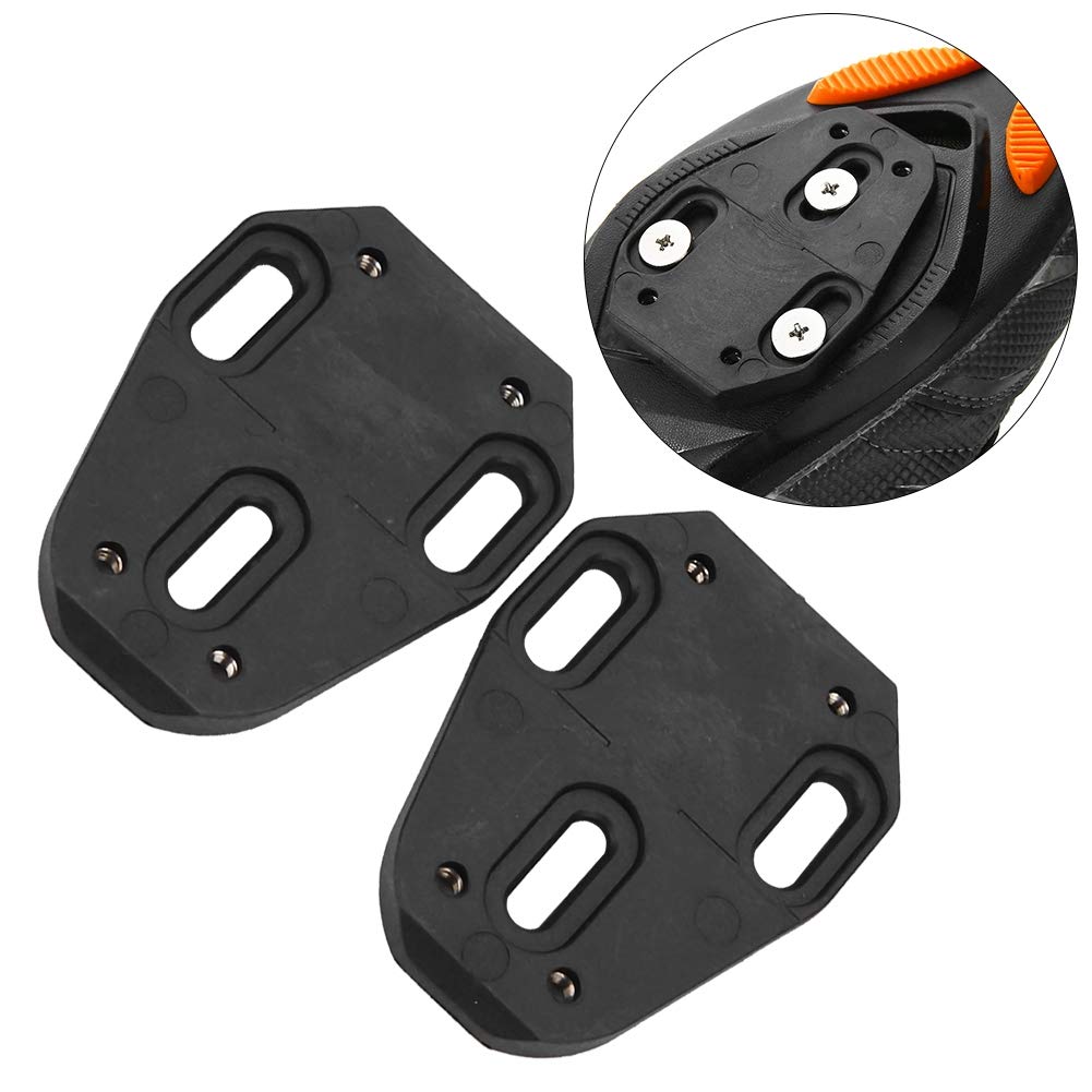 Shoe Cleat Cover 1 Pair Quick Release Cycling Shoes Cleat, Three Holes to Four Holes Shoes Cleat Adapter Converter, Solid Nylon Pedal Cleats for Zero (A)