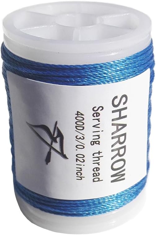 SHARROW 131 yard/120 m Archery Bow String Serving Thread Durable Nylon Bowstring Serving Thread for Compound Recurve Bow Tying Peep Sight Nock Point