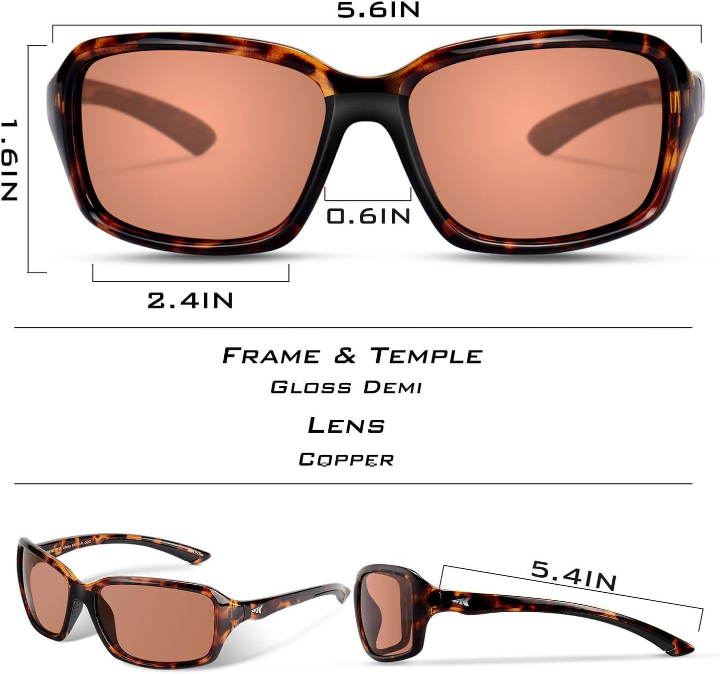 KastKing Alanta Polarized Sport Sunglasses for Men and Women,Ideal for Driving Fishing Cycling and Running,UV Protection