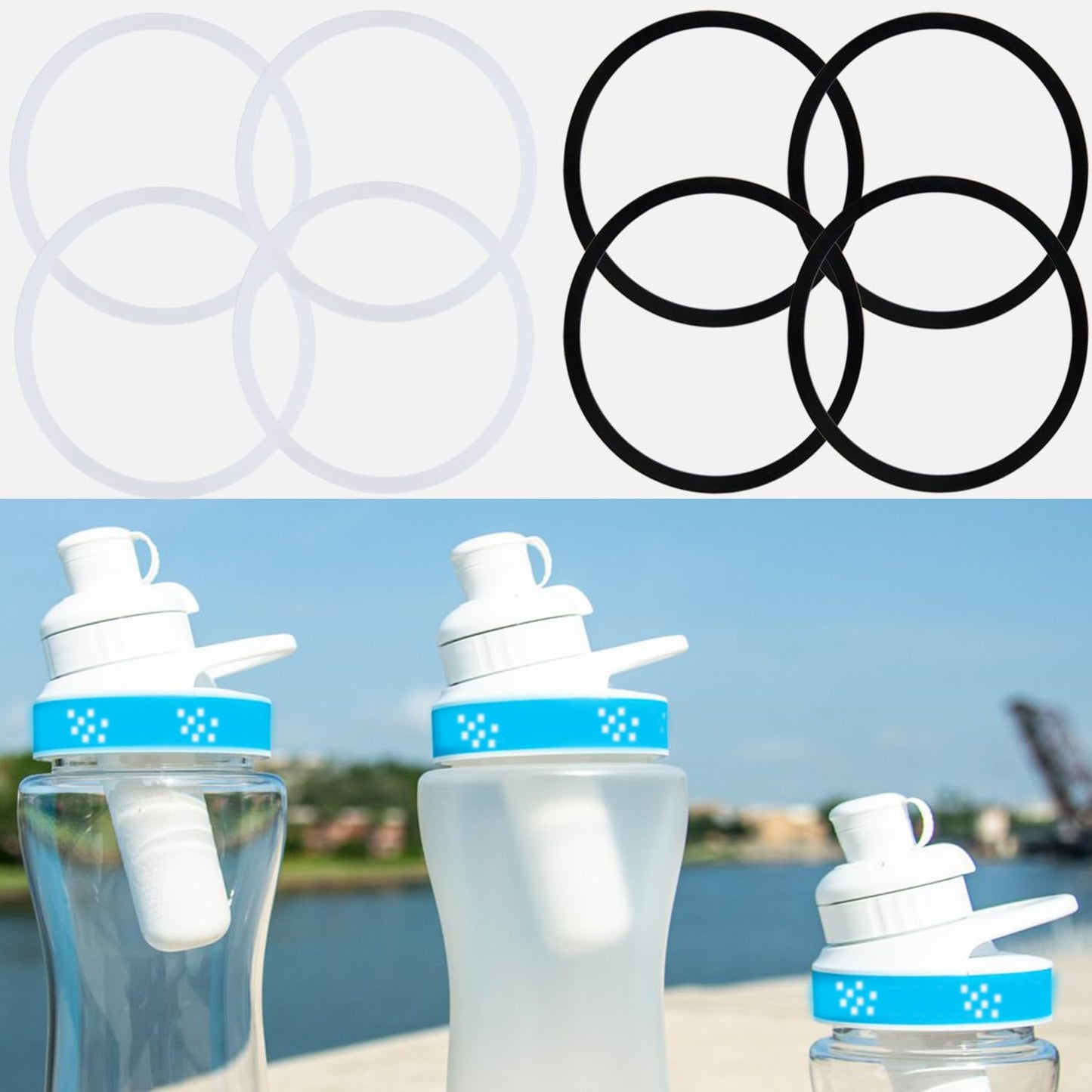 Generic 8 Pack Rubber Seal Replacement Compatible with cirkul,Suitable for cirkul Replacement Cover Sealing Gasket