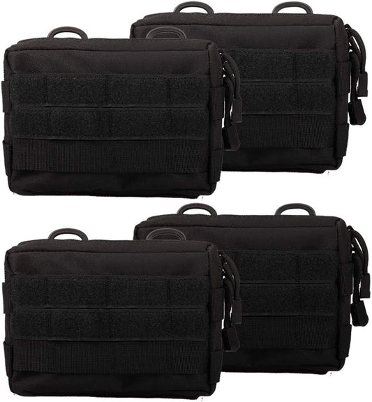 MOLLE Pouches - 2 Pack Tactical Compact Water-Resistant Utility Gadget Gear EDC Pouch
