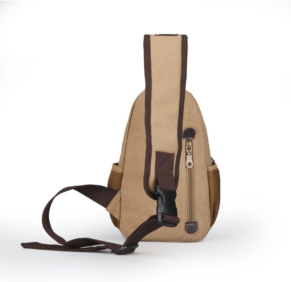 Sling Bag Pack Canvas Shoulder Sling Backpack Small Crossbody Chest Bag for ipad mini