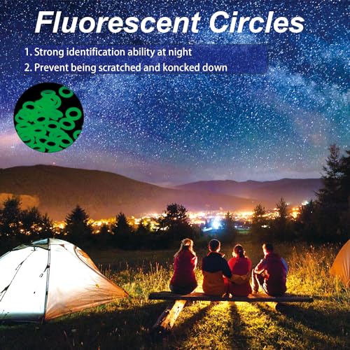 12 Pack Heavy Duty 10-Inch Steel Tent Stakes with Storage Pouch for Rocky Snow and Desert Grounds