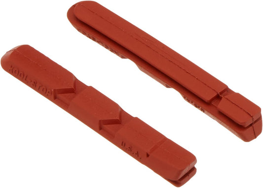 Kool-Stop V Bicycle Brake Pad Inserts (Salmon)