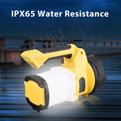 LONLEEYU 3-in-1 Rechargeable Spotlight, 6 Modes Rechargeable Handheld LED Spotlight Flashlight, Portable Power Camping Light, IP65 Waterproof Suitable for Emergency Hiking and Work