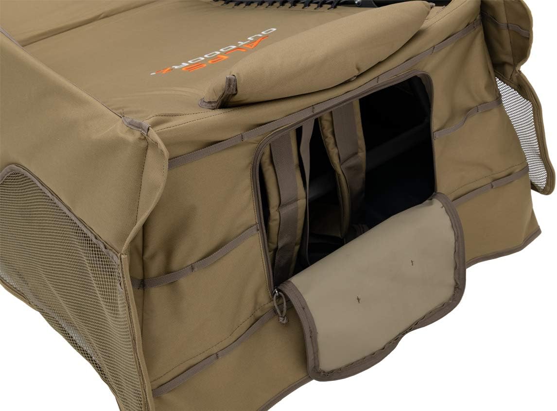 ALPS OutdoorZ Legend Layout Blind - Hunting Blind, Zero-Gravity Chair Design, Waterproof Floor, Mesh Face Screen, Rear Zippered Door, and Backpack Carry Straps with Optional Snow Cover Accessory