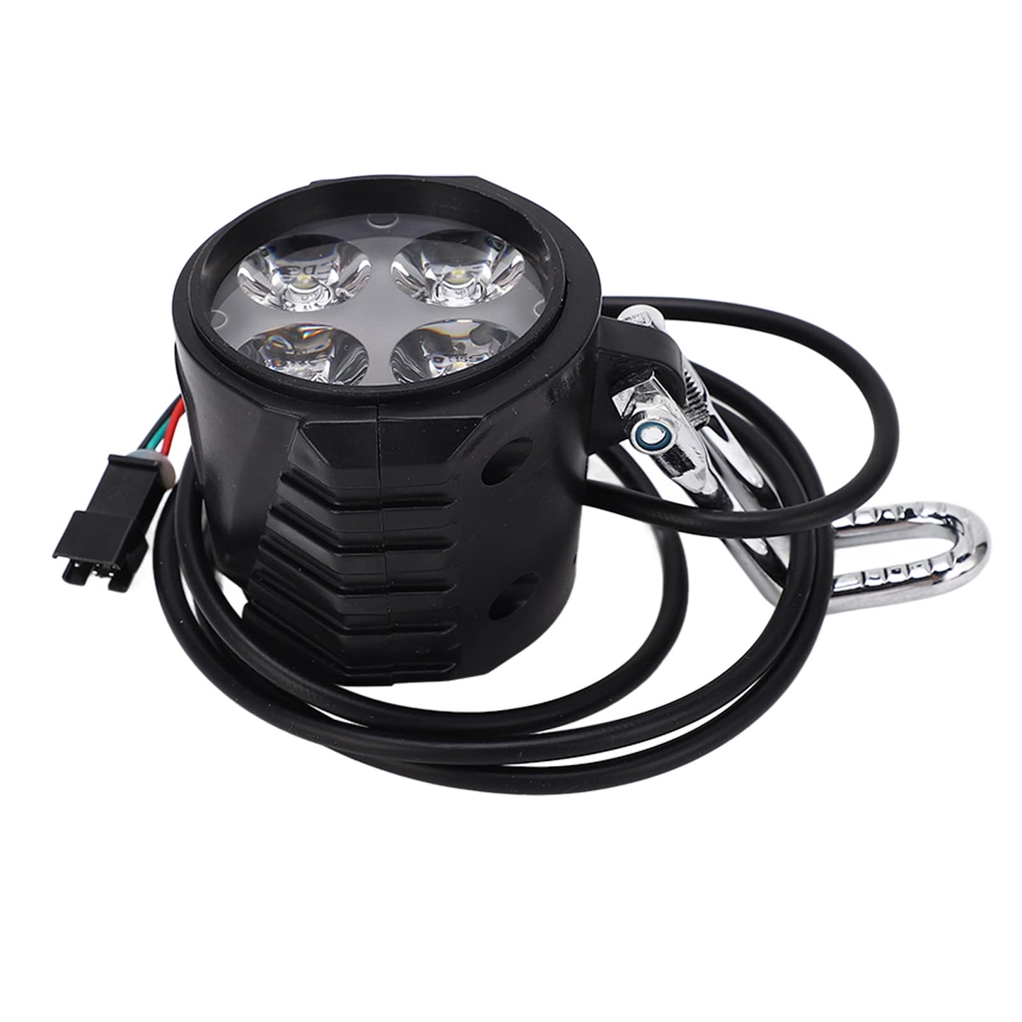 Horoper Electric Scooter Front Light, 10 Inch Ebike LED Headlight 12‑72V 2 in 1 Electric Horn Headlight Universal Lights Horn Headlamp for Cycling Accessories