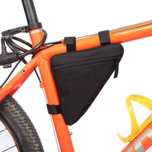 TEUOPIOE Oxford Quick Release Triangle Bike Tool Bag Waterproofs Cycling Frame Bag for Top Tube and Front Saddle Storage Ideal for Road, Mountain, and Commuter Bikes