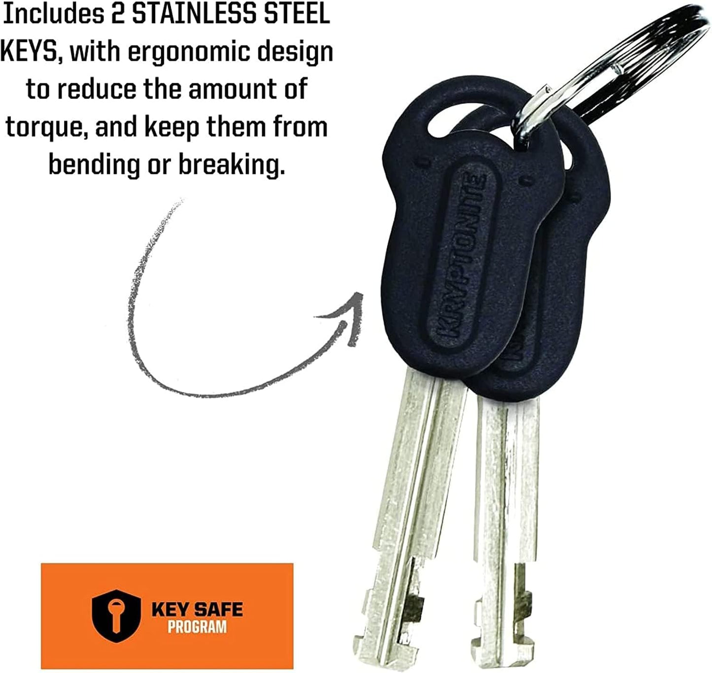 Kryptonite Kryptolok 912 Bike Chain Lock, 4 Feet Long 9mm Steel Chain Heavy Duty Anti-Theft Sold Secure Gold Bicycle Chain Lock with Keys for Bike, Motorcycle, Scooter, Bicycle, Door, Gate, Fence