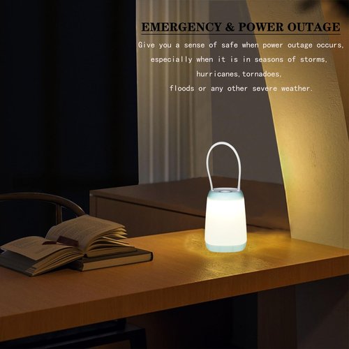 Hilngav 3 Pack LED Camping Light, 3 Light Modes Battery Powered Night Light for Indoor and Outdoor Emergency Light, Tent Lantern, Camping (Pink, Black, Green), three-colour