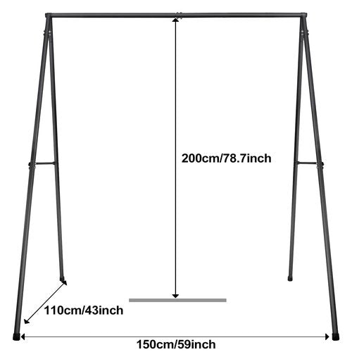 Deer Game Hanger Hoist, Tripod Deer Hanging Stand, Deer Skinning Rack with 2 Meat Hooks for Hunting and Fishing, Animal Skinning, Dressing and Butchering - Heavy Duty