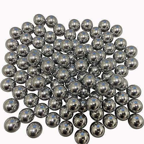 68 Caliber Self Defense Balls 100 Counts 7.3 Grams Hard Aluminum Ammo Solid .68 Cal Projectiles Fit for Byrna SD/HD/LE, Pistelle X-68 for Training and Target Shooting(Silver, Aluminum)