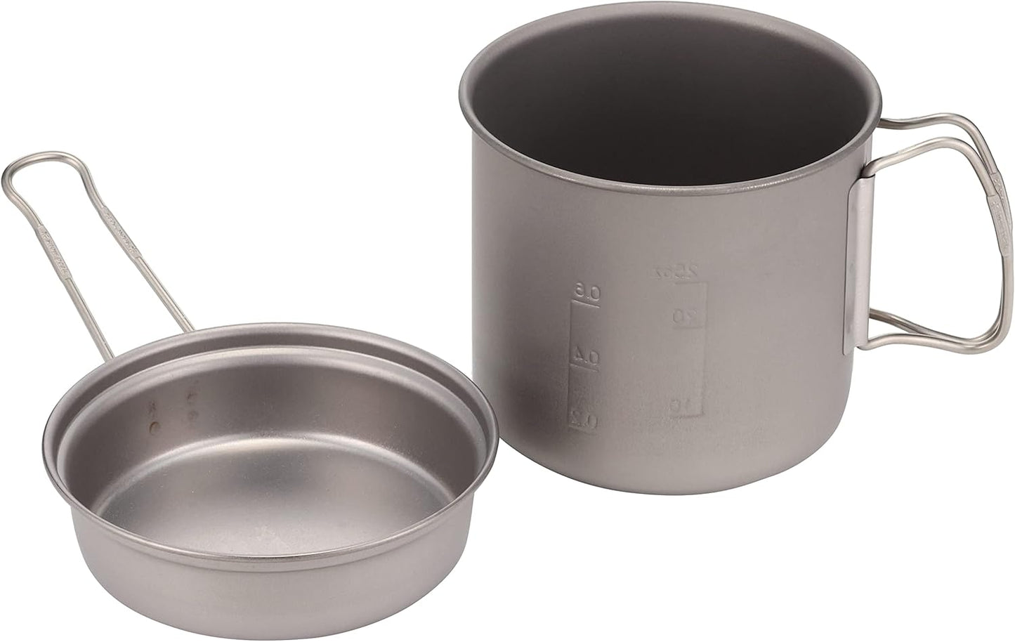 Snow Peak Trek Series Backpacking/Camping Cookware Sets, Trek 1400 Pot & Pan, 47.3 fl oz