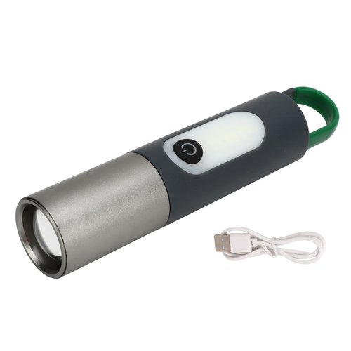 YYQTGG Flashlight Portable 4 Light Modes PC Super Bright Telescopic Zoom Lantern for Camping