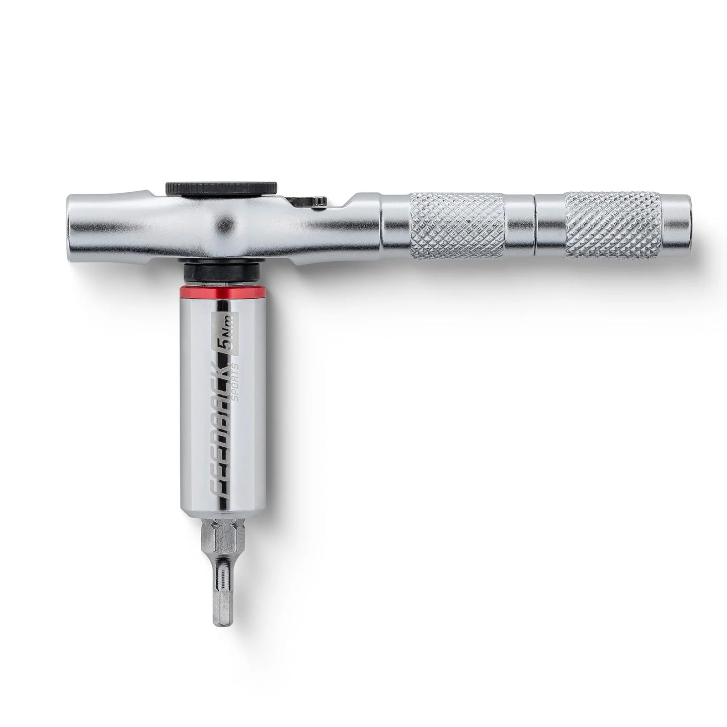 Feedback Sports | Reflex 5Nm Fixed Torque Ratchet Kit | Compact Mini Ratchet Set with 10 S2 Steel Bits for Precise Bicycle Maintenance | 5Nm Torque Limiting Bit