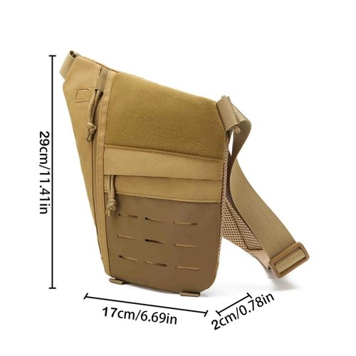 SXJWISHES Tactical Sling Bag Personal Pocket Pack for Men Crossbody Shoulder Bag Conceal Carry Gun Bags for Handguns (Black)