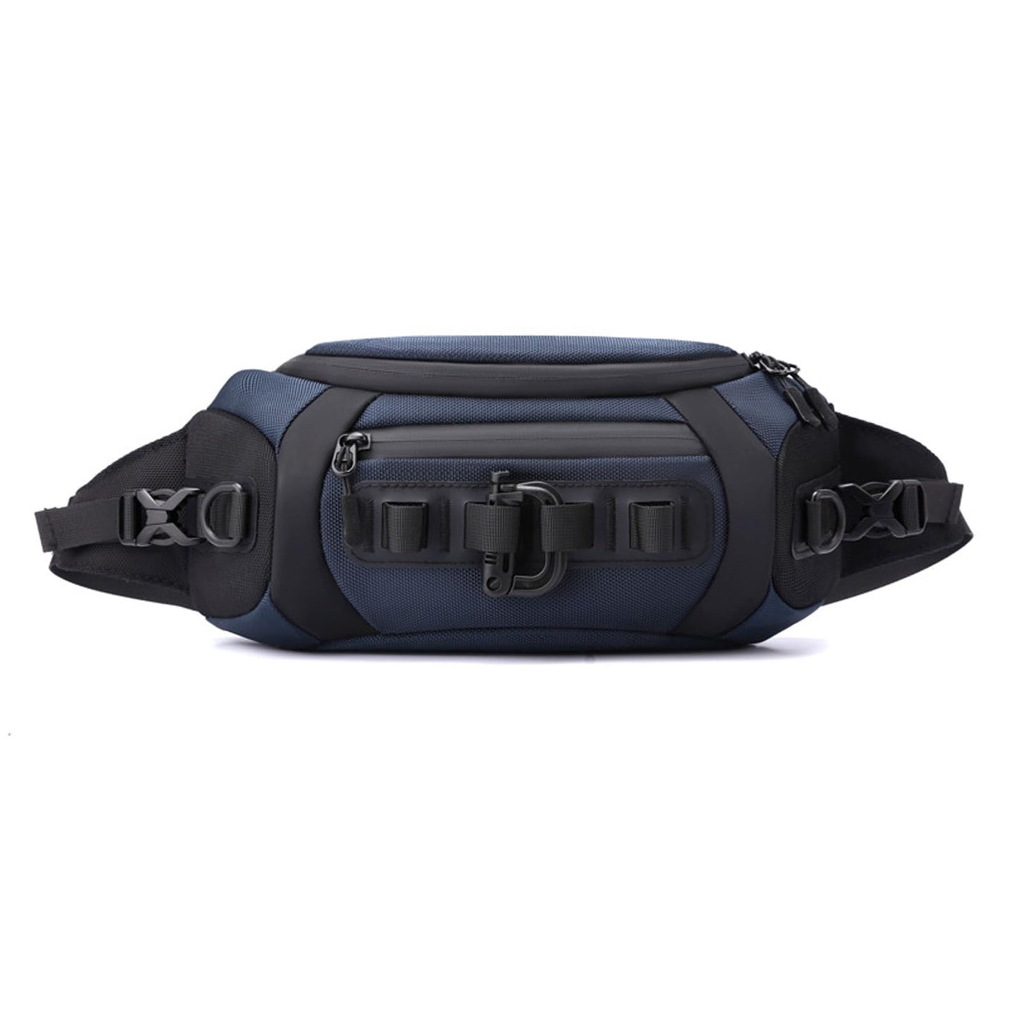 FANDARE Waist Fanny Pack Casual Sling Bag Sport Bumbags for Women Men Chest Crossbody Bags Cover Pack for Hiking Cycling Travelling Outdoor Gym Business Nylon Shoulder Pouch Dark Blue