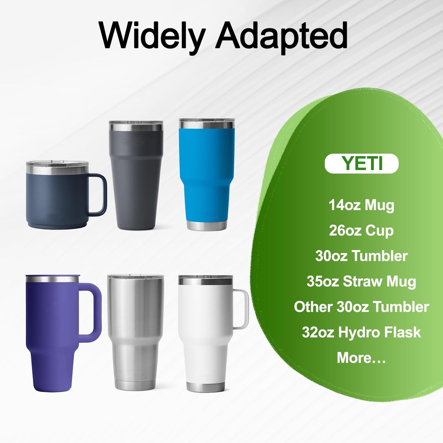 2Pack 30 OZ Magnetic Tumbler Lid Compatible with YETI Rambler.