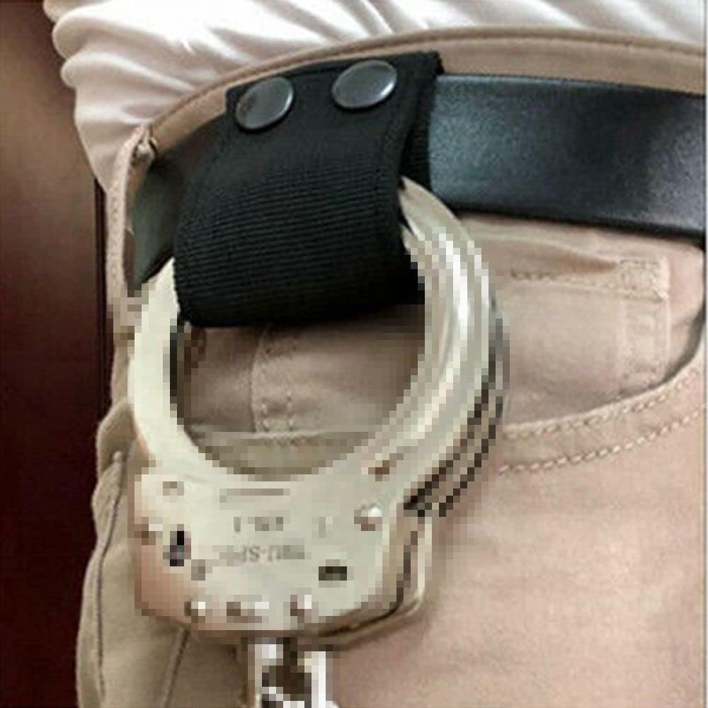 Handcuff Case Nylon Hand Cuff Strap Holder Safety Snap Closure 2.25" Duty Belts