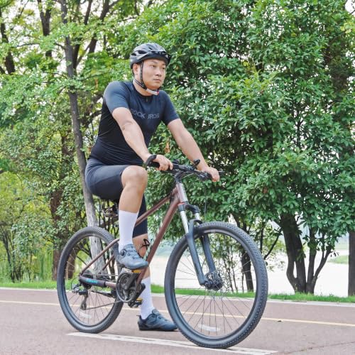 White Aero Cycling Socks for Men Women - Anti-Slip Breathable Road Shoes - One Size / A-White