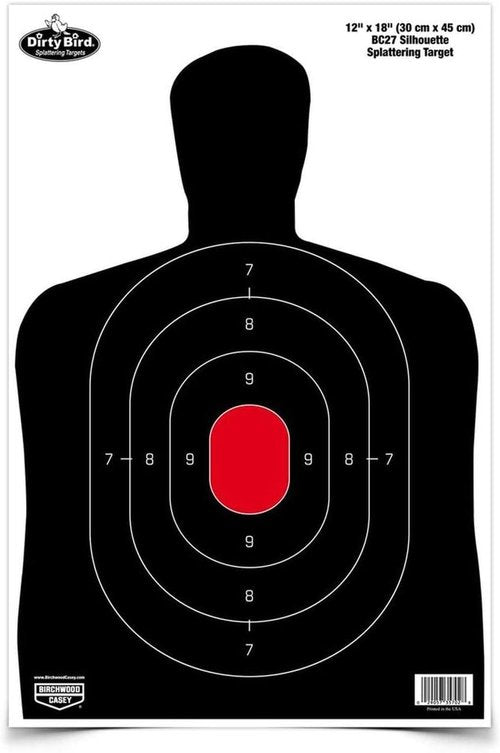 Birchwood Casey Non-Adhesive Dirty Bird 12"x18" Splattering Targets Practice Shooting for Indoor and Outdoor Use